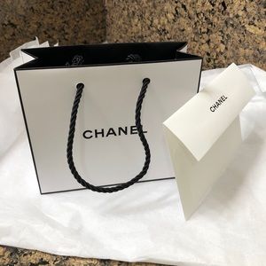 CHANEL Gift Bag+ Chanel printed tissue+ Envelope